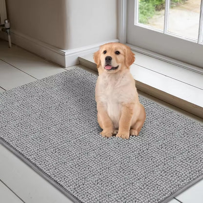Dog Doormats for Muddy Paws Absorbent Non-Slip Washable Mat Anti-Slip Quick-Drying Microfiber Mud Mat Pet Accessories