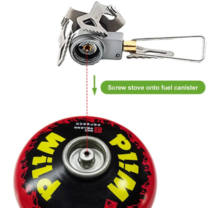 Outdoor Gas Stove Mini – Ultralight Titanium Camping Burner (BRS-3000T)